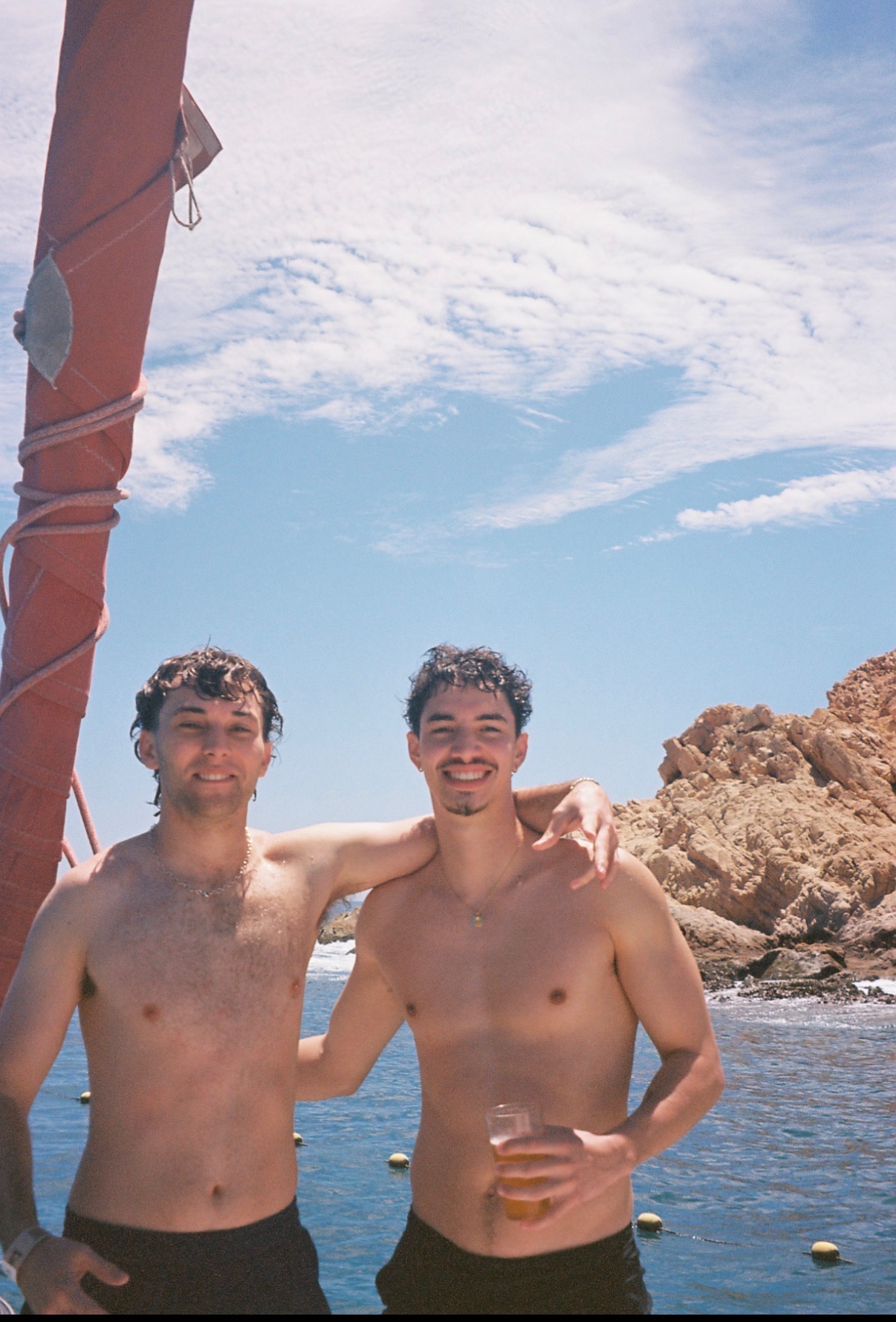 Friends by the sea